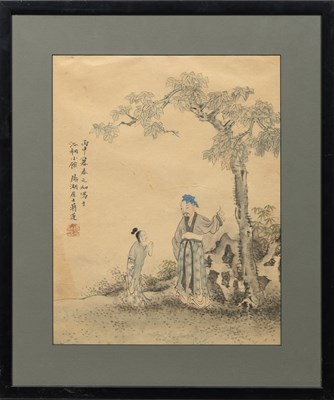 Lot 95 - Two Chinese Paintings, After Jiang Lian