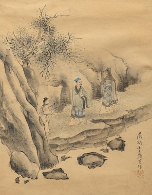 Lot 95 - Two Chinese Paintings, After Jiang Lian
