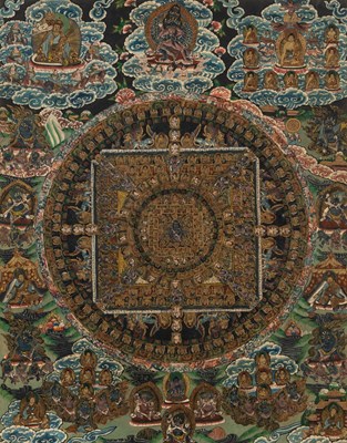 Lot 178 - A Tibetan Thangka