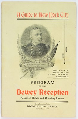 Lot 310 - A New York City Guidebook for visitors to Admiral Dewey's welcome home celebrations