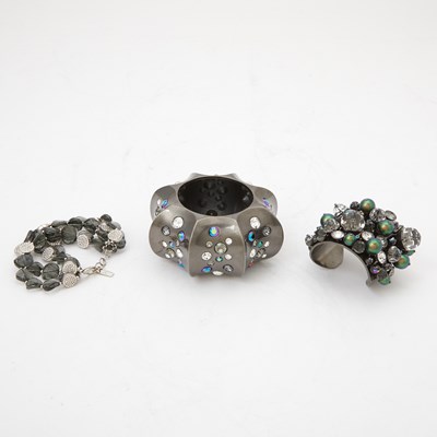 Lot 208 - Group of Three Atelier Swarovski Bracelets