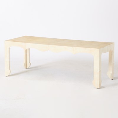 Lot 346 - Modern Vellum Low Table