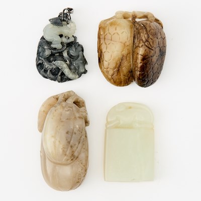 Lot 337 - Four Chinese Jade Carvings