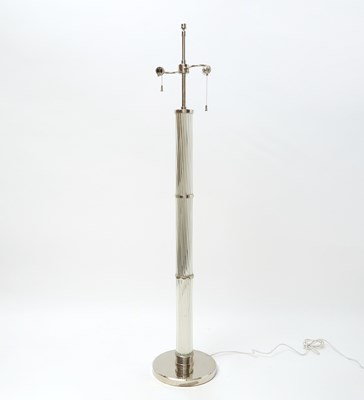 Lot 179 - Ralph Lauren Acrylic and Chrome Floor Lamp