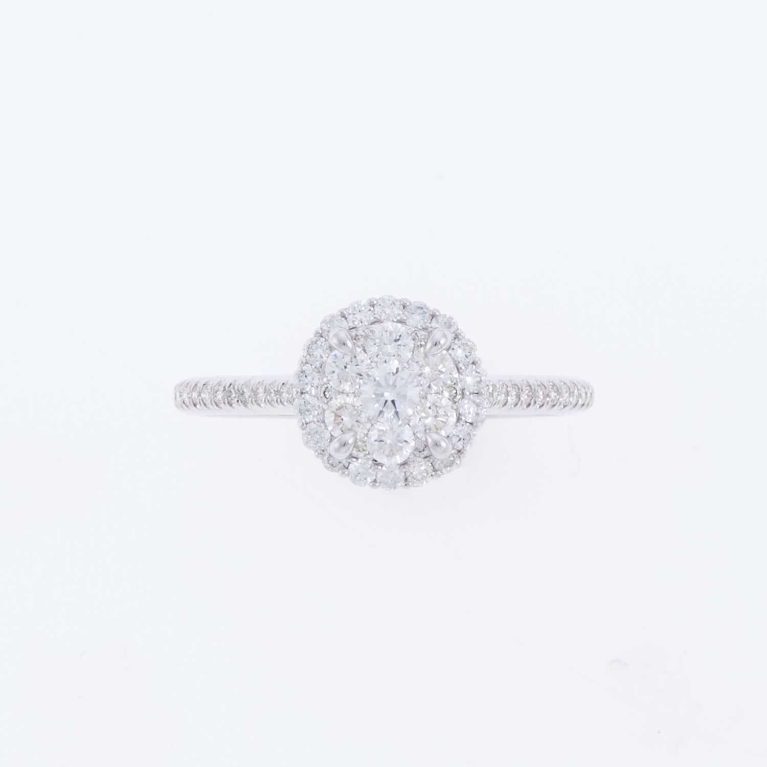 Lot 2100 - White Gold and Diamond Ring