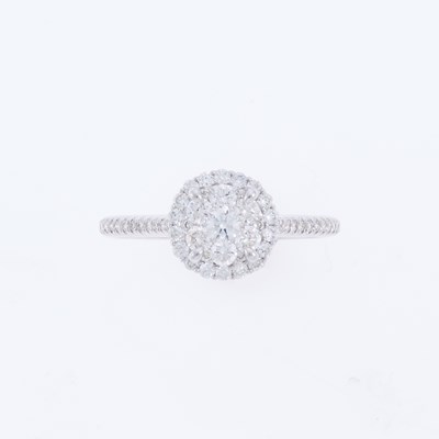 Lot 2100 - White Gold and Diamond Ring
