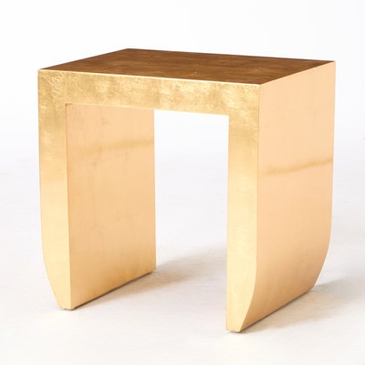 Lot 319 - Gold Leaf and Lacquer Occasional Table