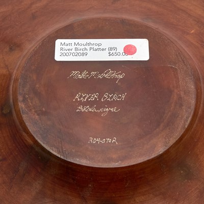 Lot 798 - Matt Moulthrop Turned River Birch Platter