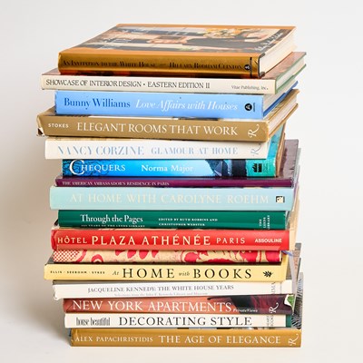 Lot 39 - Books on Interiors with one inscribed by Hillary Rodham Clinton
