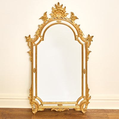 Lot 47 - Louis XV Style Giltwood Mirror