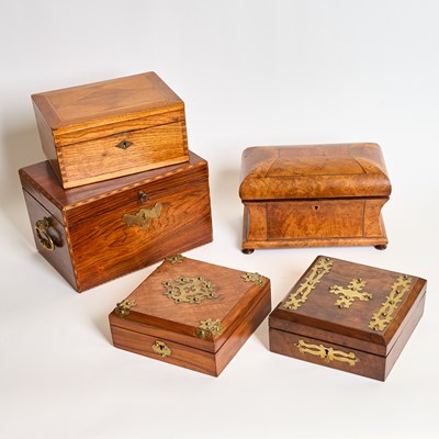 Lot 80 - Group of Five Wooden Boxes