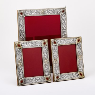 Lot 93 - Three Continental Silver Picture Frames