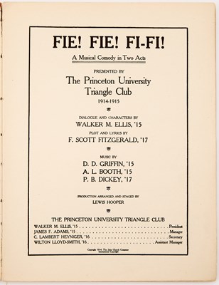 Lot 557 - F. Scott Fitzgerald's scarce first published work