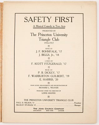 Lot 558 - The only printing of an early F. Scott Fitzgerald Princeton publication