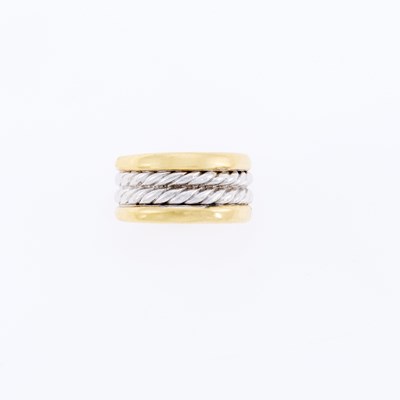 Lot 3057 - David Yurman Two-Color Gold Band Ring