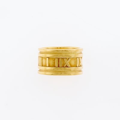 Lot 3070 - Tiffany & Co. Gold 'Atlas' Band Ring