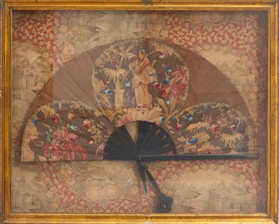 Lot 266 - Framed Victorian Fan