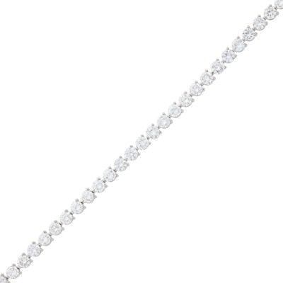 Lot 2071 - White Gold and Diamond Bracelet
