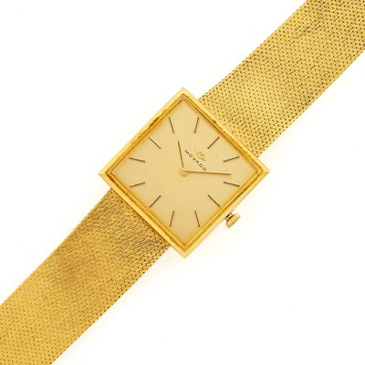 Lot 3220 - Movado Gold Wristwatch