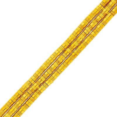 Lot 11 - Ilias Lalaounis Triple Strand 'Helen of Troy' Bracelet
