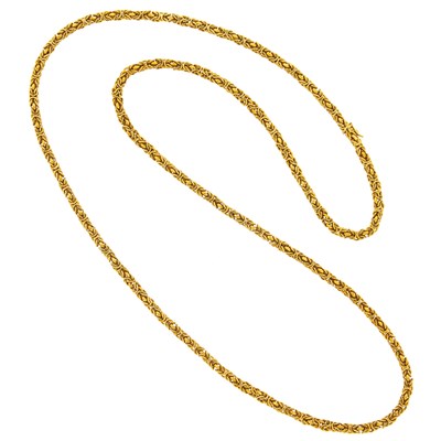 Lot 3028 - Long Gold Chain Necklace