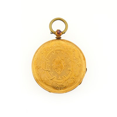 Lot 3337 - Gold Open Face Pocket Watch