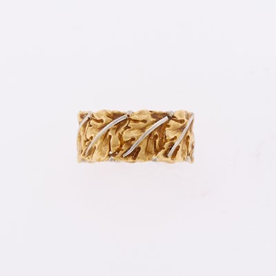 Lot 3039 - Buccellati Two-Color Gold Leaf Band Ring