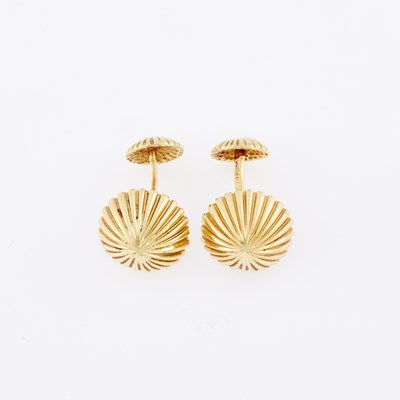 Lot 3084 - Pair of Gold Cufflinks