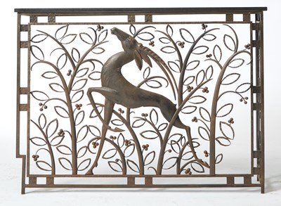 Lot 362 - Art Deco Style Wrought-Iron Console Table