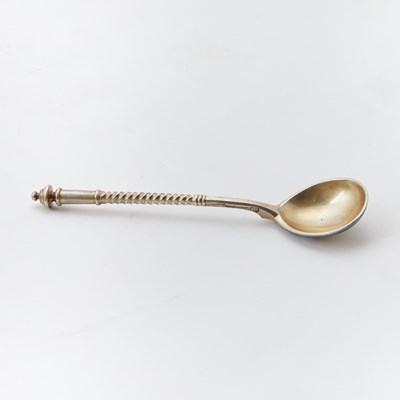 Lot 85 - Russian Silver and En Plein Enamel Spoon