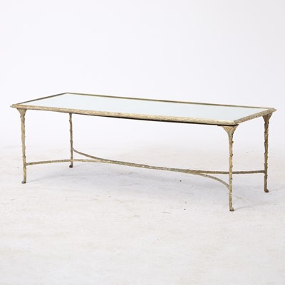 Lot 339 - Gilt Metal and Mirrored Low Table