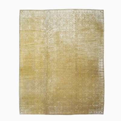 Lot 353 - Wool and Silk Tibetan Carpet