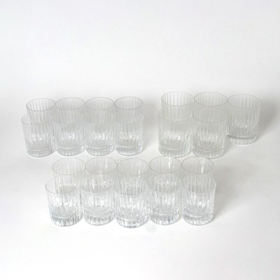 Lot 664 - Group of Baccarat Glass "Harmonie" Pattern Bar Glasses