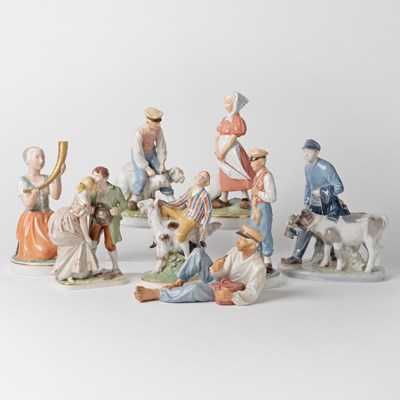 Lot 675 - Group of Royal Copenhagen Porcelain Figures