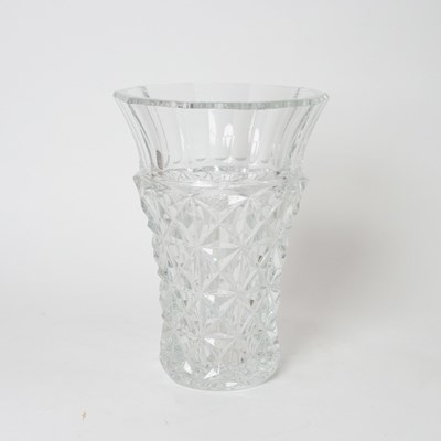 Lot 584 - Pair of Baccarat Crystal Celimène Pattern Vases