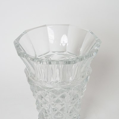 Lot 584 - Pair of Baccarat Crystal Celimène Pattern Vases