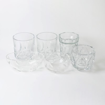 Lot 683 - Group of Colorless Glass Table Articles