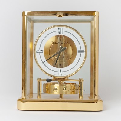 Lot 688 - Jaeger LeCoultre for Tiffany & Co. Brass Atmos Clock