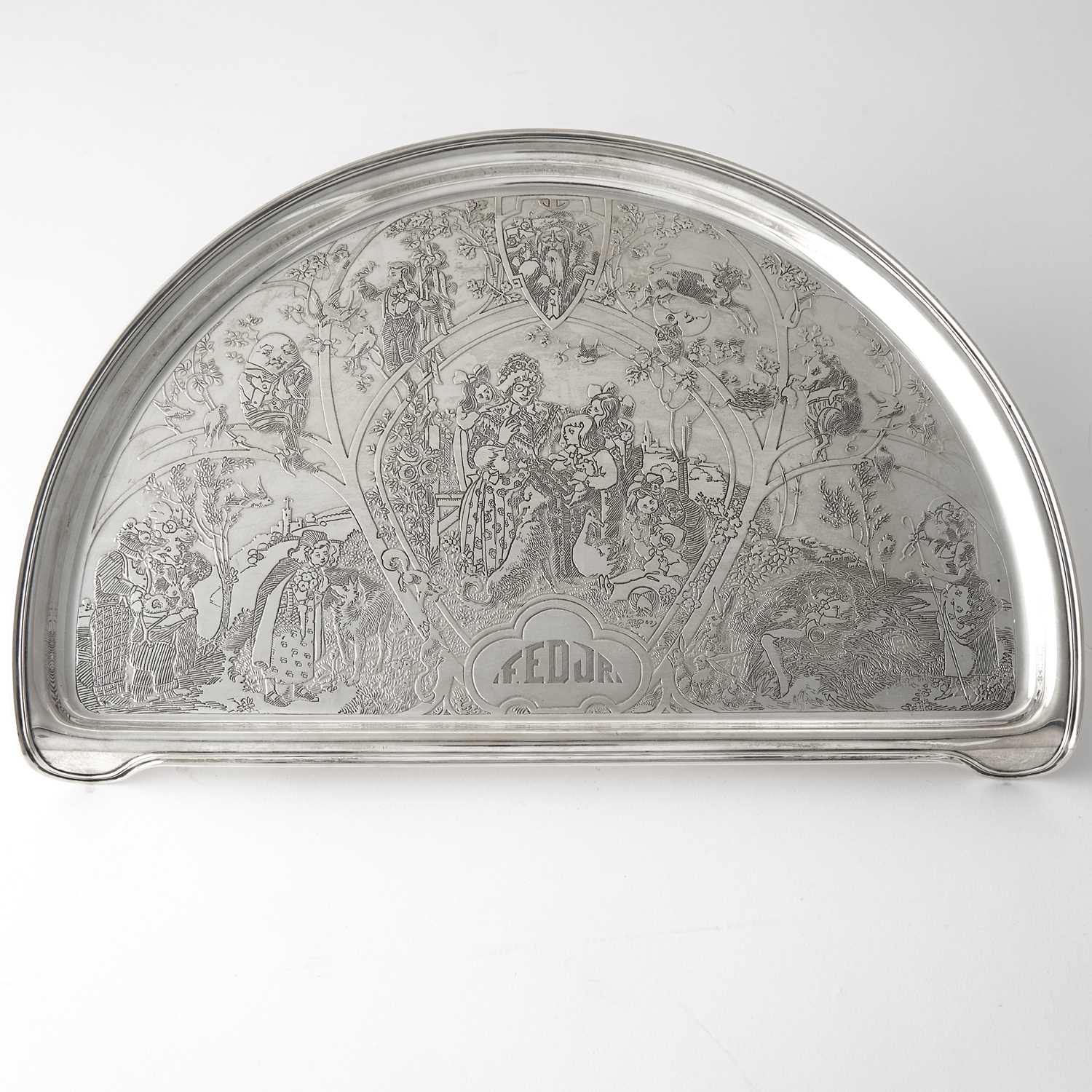 Lot 180 - William B. Kerr Sterling Silver Child's Tray