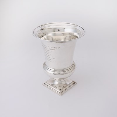 Lot 145 - Horse Racing Interest: Tiffany & Co. Sterling Silver Vase