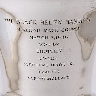 Lot 145 - Horse Racing Interest: Tiffany & Co. Sterling Silver Vase