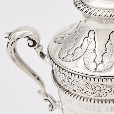 Lot 144 - Horse Racing Interest: American Sterling Silver Covered Cup