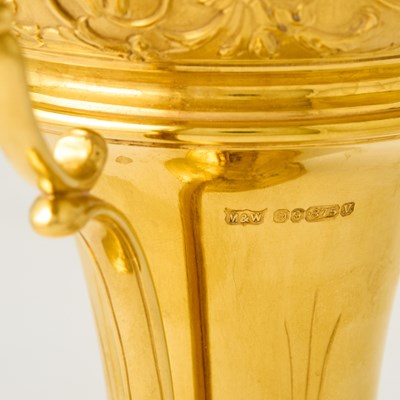 Lot 148 - Horse Racing Interest: Elizabeth II 9Kt Gold Covered Cup