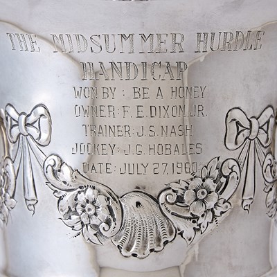 Lot 149 - Horse Racing Interest: George V Sterling Silver Cup and Cover