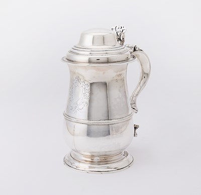 Lot 151 - Horse Racing Interest: George III Sterling Silver Covered Tankard