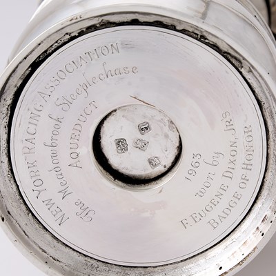 Lot 151 - Horse Racing Interest: George III Sterling Silver Covered Tankard