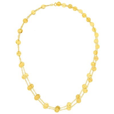 Lot 3002 - Long Gold Chain Necklace