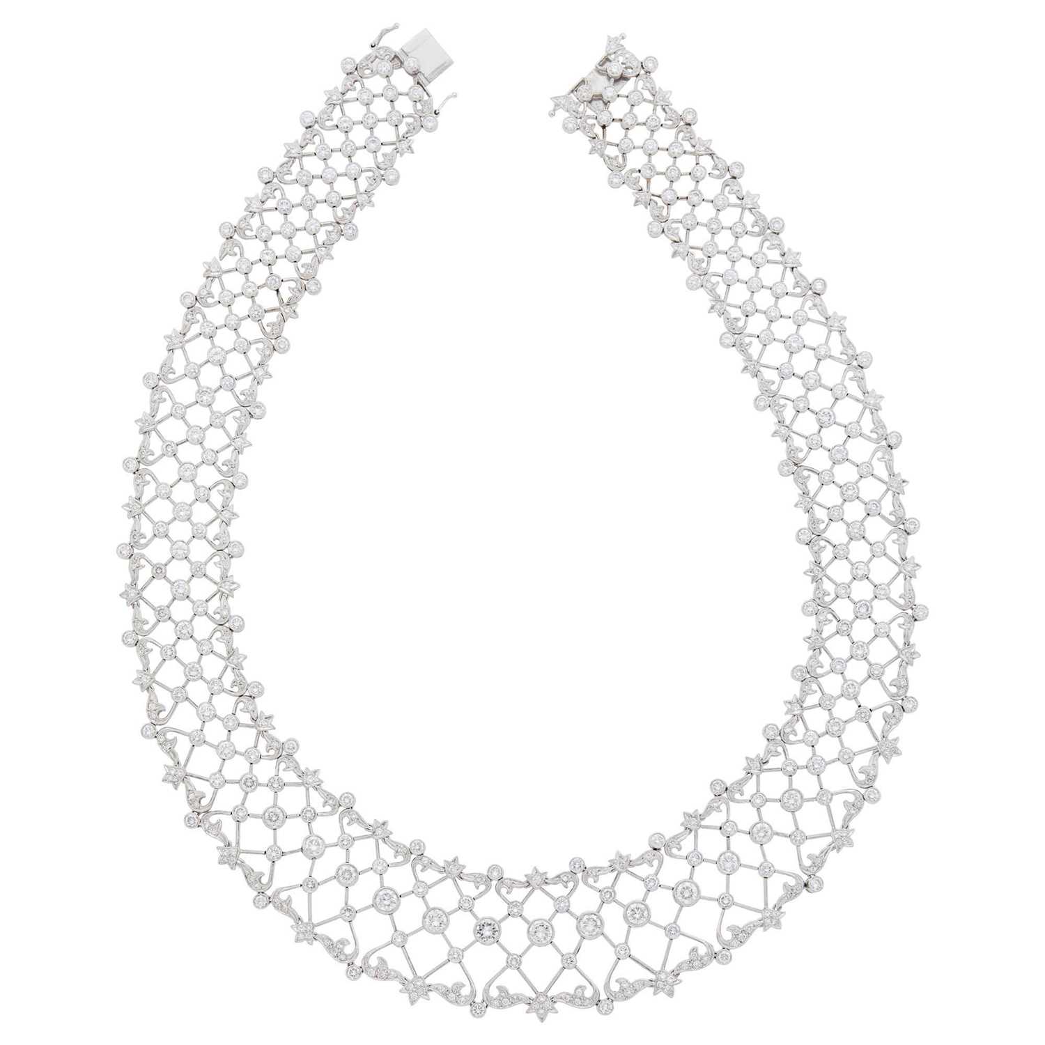 Lot 131 - Platinum and Diamond Necklace