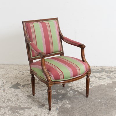 Lot 262 - Louis Style Upholstered Fauteuil