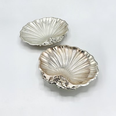 Lot 1248 - Two Reed & Barton Sterling Silver Shell-form Dishes
